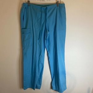 SB Scrubs Scrub Bottom Medical Uniform Turquoise Drawstring Pants Small